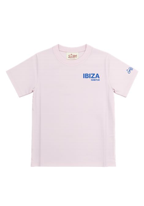 T-shirt con scritta ibiza SAINT BARTH | PRL0001 PORTLAND JR07488L IBIZA POSTCARD HAB 21
